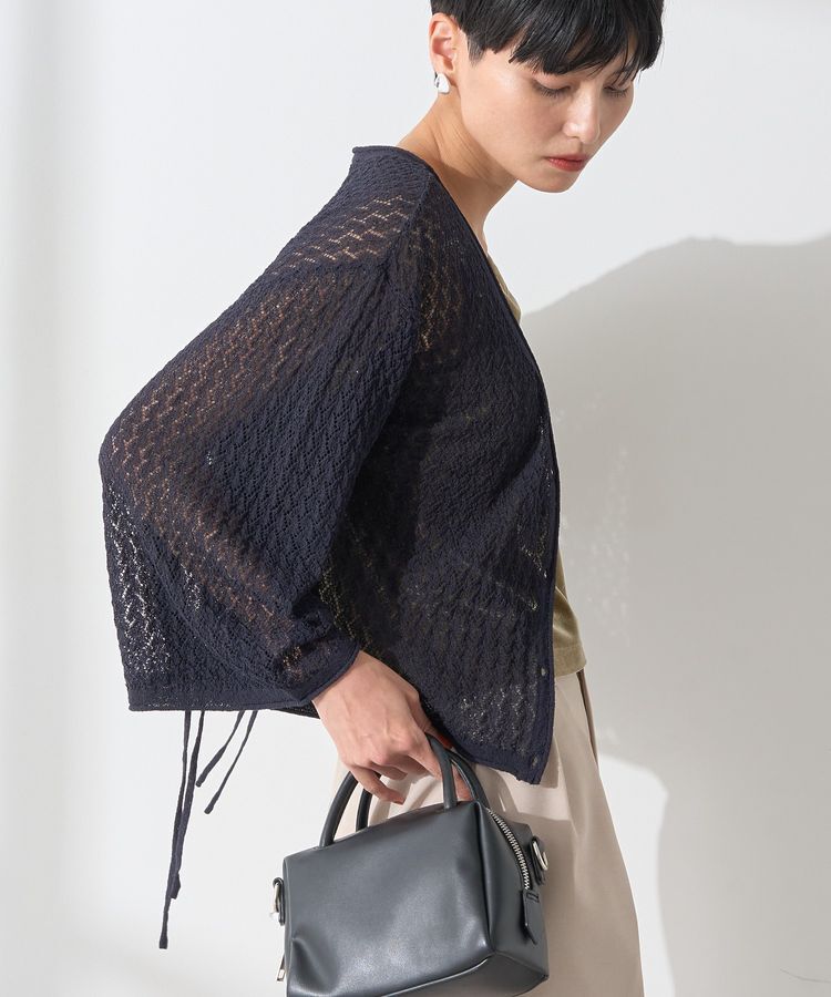 AMERICAN HOLIC「2WAYレース編みニットカーディガン」|カーディガン|