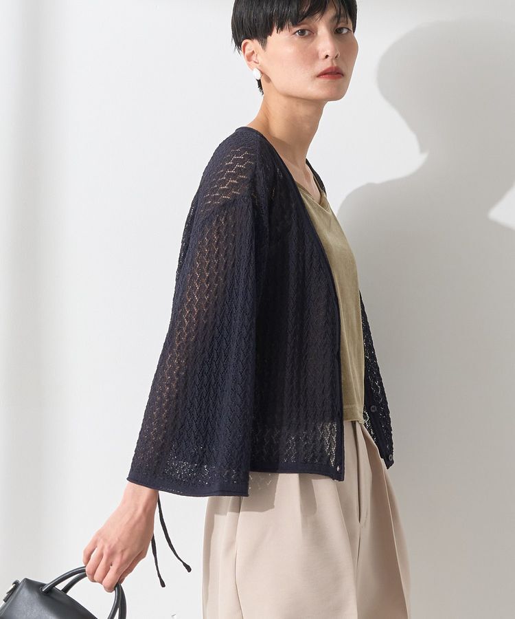 AMERICAN HOLIC「2WAYレース編みニットカーディガン」|カーディガン|