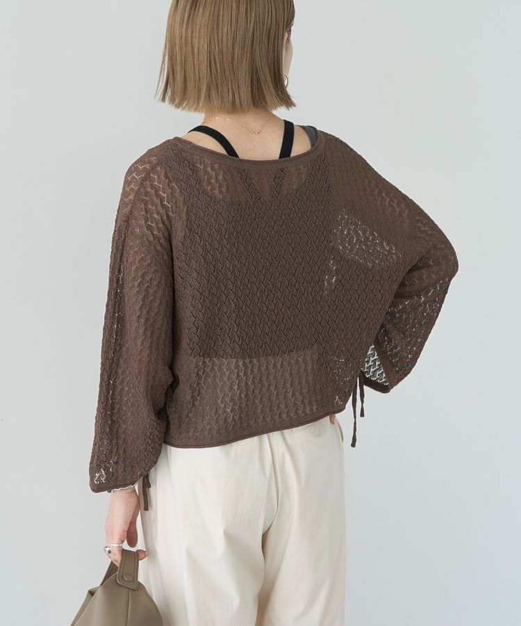 AMERICAN HOLIC「2WAYレース編みニットカーディガン」|カーディガン|