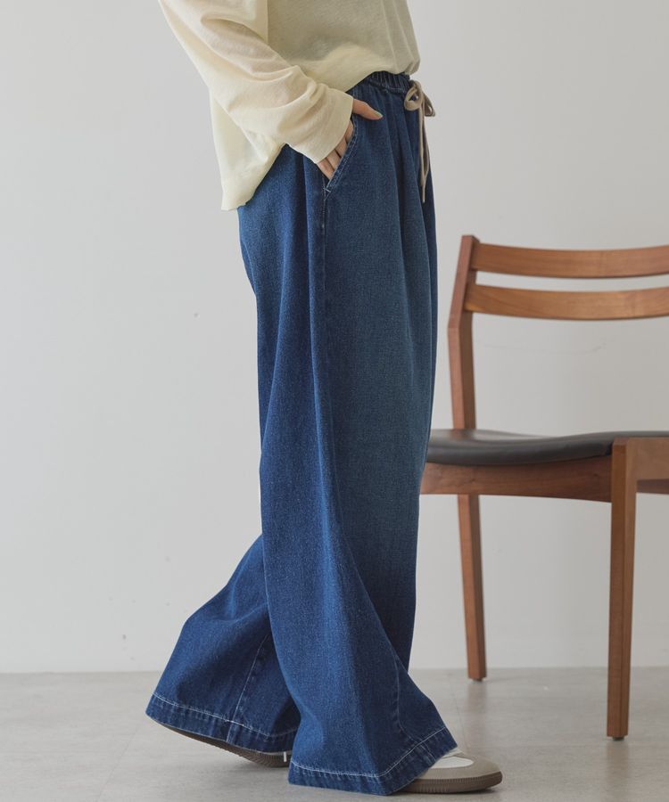 AMERICAN HOLIC「イージーデニムワイドパンツ」|デニム|