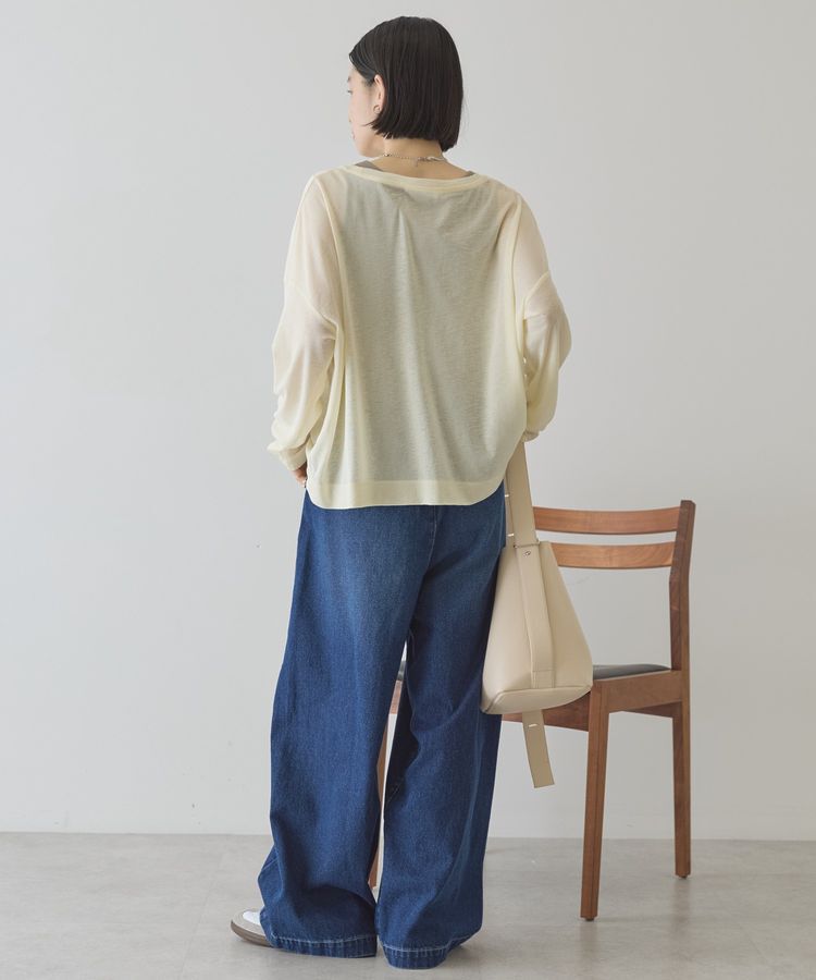 AMERICAN HOLIC「イージーデニムワイドパンツ」|デニム|