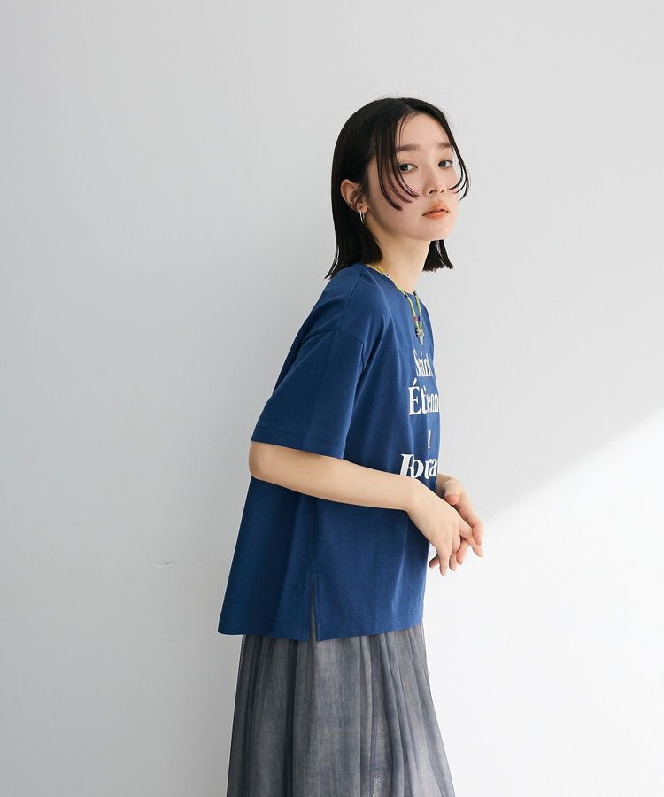 Green Parks「多段フェミニンロゴボックスTシャツ」|Tシャツ・カットソー|