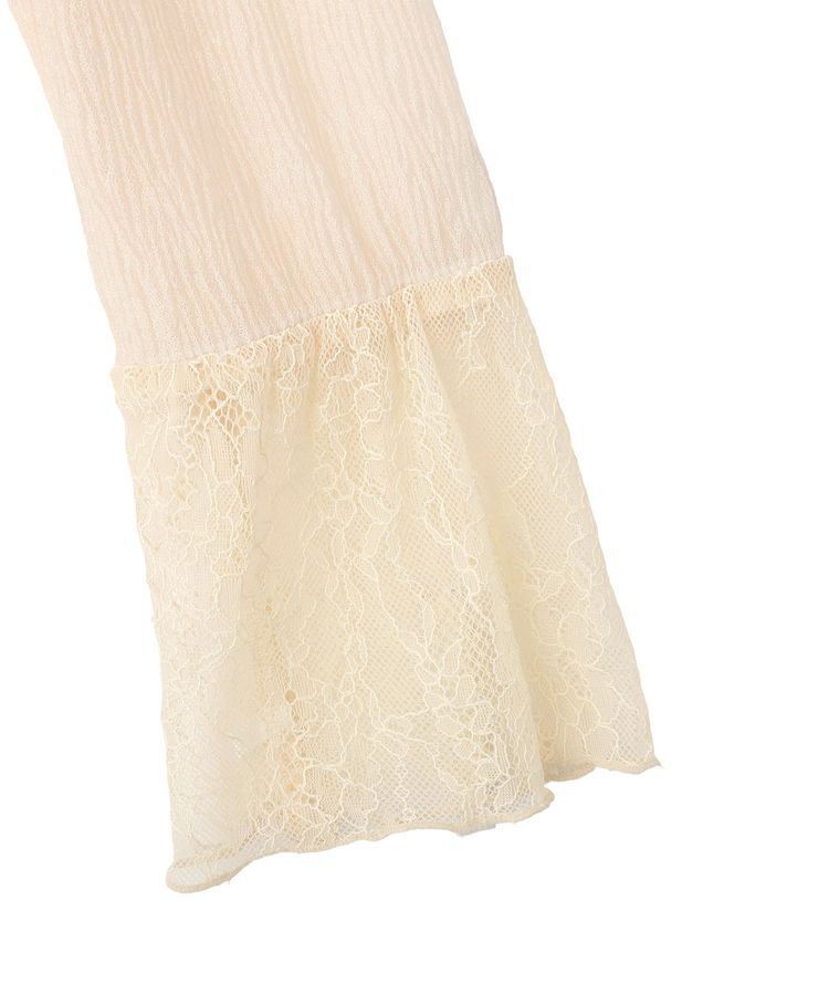 YECCA VECCA「袖レースシアートップス」|Tシャツ・カットソー|