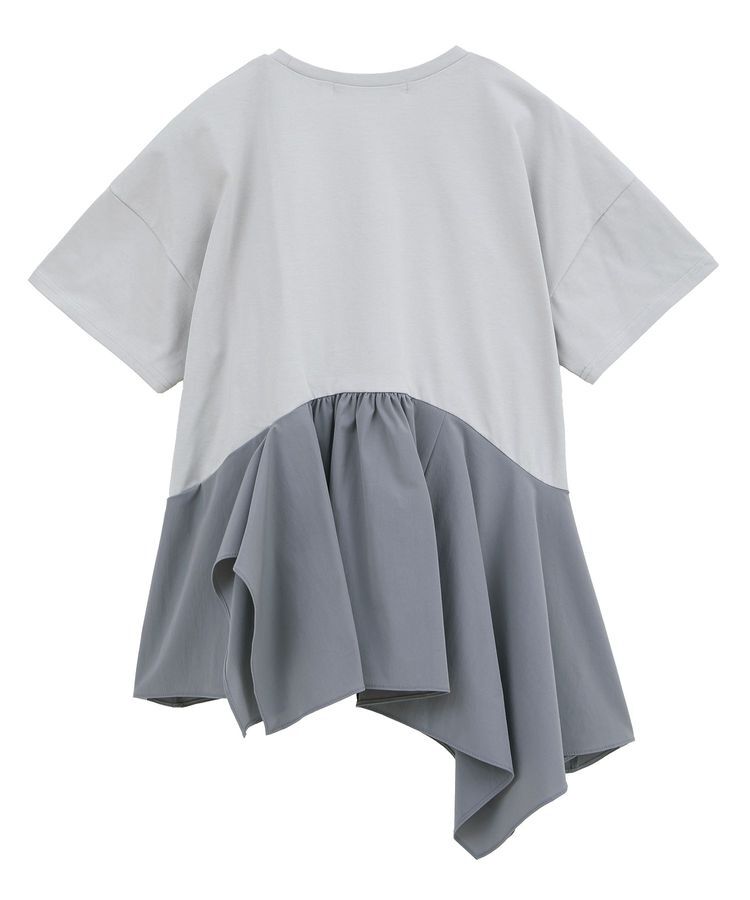 GARAGE OF GOOD CLOTHING「異素材MIXアシメドレーププルオーバー」|Tシャツ・カットソー|