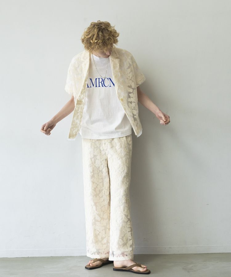 GARAGE OF GOOD CLOTHING「クロスステッチ刺繍ロングパンツ」|その他|