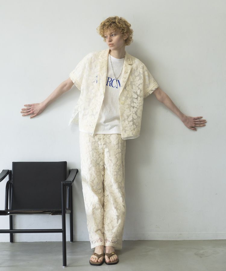 GARAGE OF GOOD CLOTHING「クロスステッチ刺繍ロングパンツ」|その他|