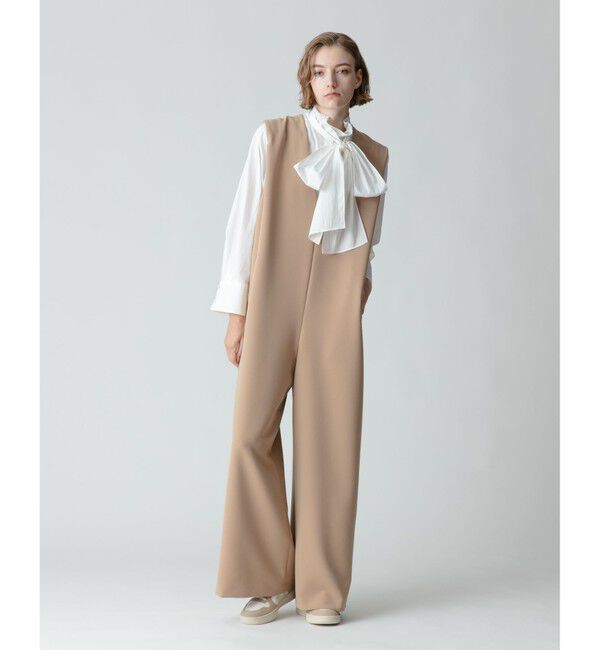 allureville「【allureville&times;otonaMUSE】ダブルクロスVネックオールインワン」|その他|