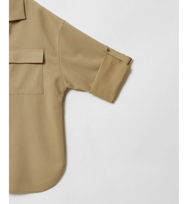 allureville「CRISPYカルゼターンバックシャツ」|シャツ・ブラウス|