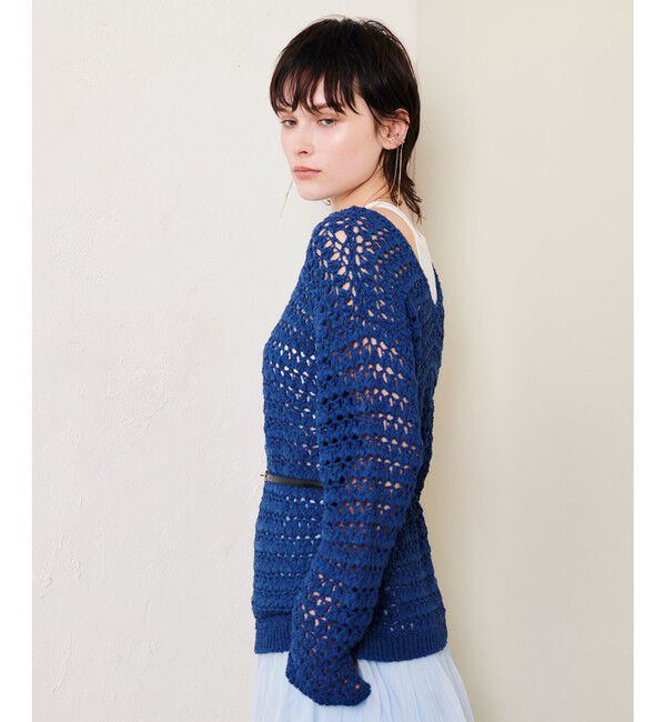 allureville「テープヤーンハンドニットプルオーバー」|ニット・セーター|