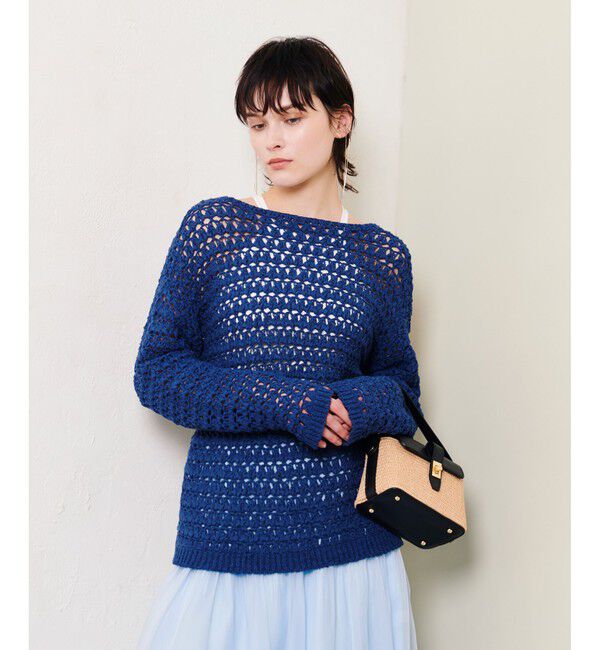 allureville「テープヤーンハンドニットプルオーバー」|ニット・セーター|