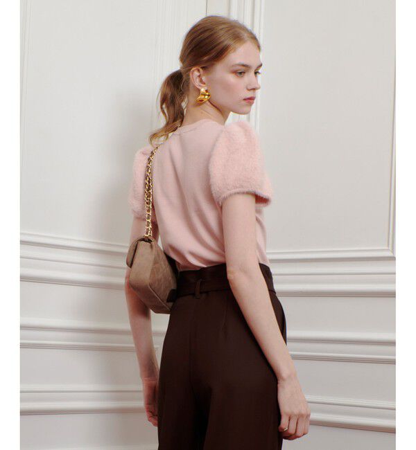 LOULOU WILLOUGHBY「WEB限定【LOULOU WILLOUGHBY】フェザースリーブプルオーバー」|ニット・セーター|