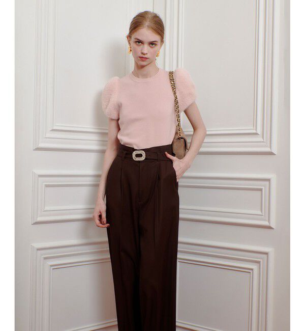 LOULOU WILLOUGHBY「WEB限定【LOULOU WILLOUGHBY】フェザースリーブプルオーバー」|ニット・セーター|