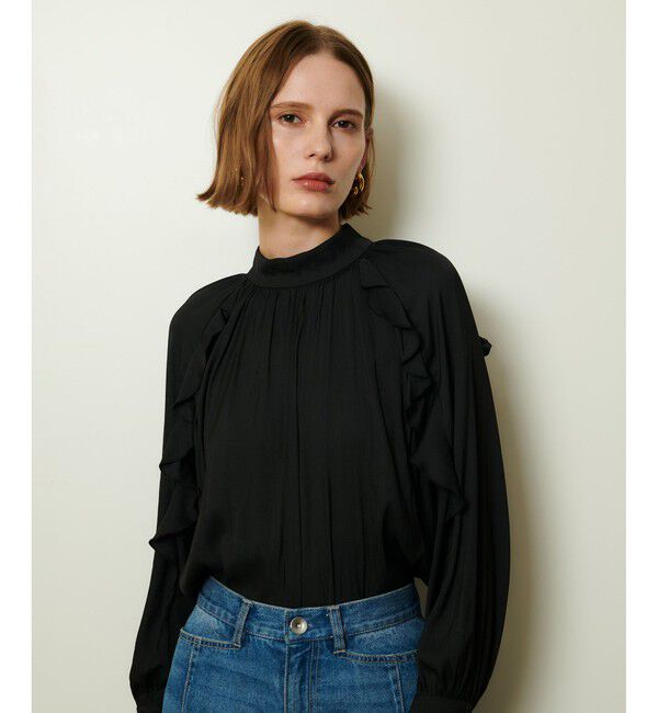 allureville「フリルスリーブブラウス」|シャツ・ブラウス|