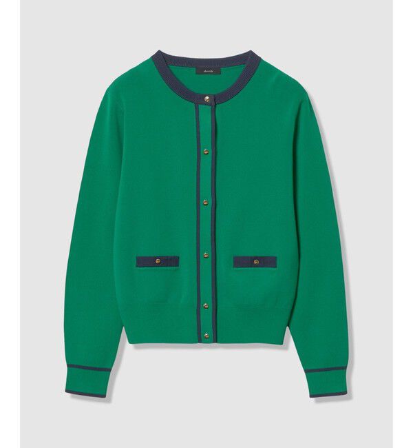 allureville「ハイショクポケットクルーカーディガン」|カーディガン|