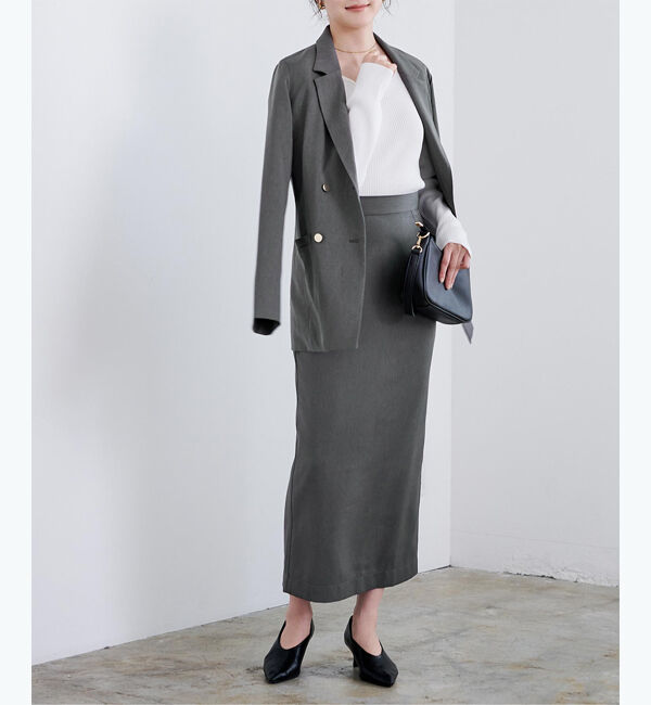 ur's「シガレットタイトスカート」|スカート|チャコール