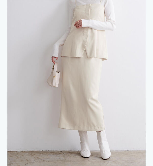 ur's「シガレットタイトスカート」|スカート|アイボリー