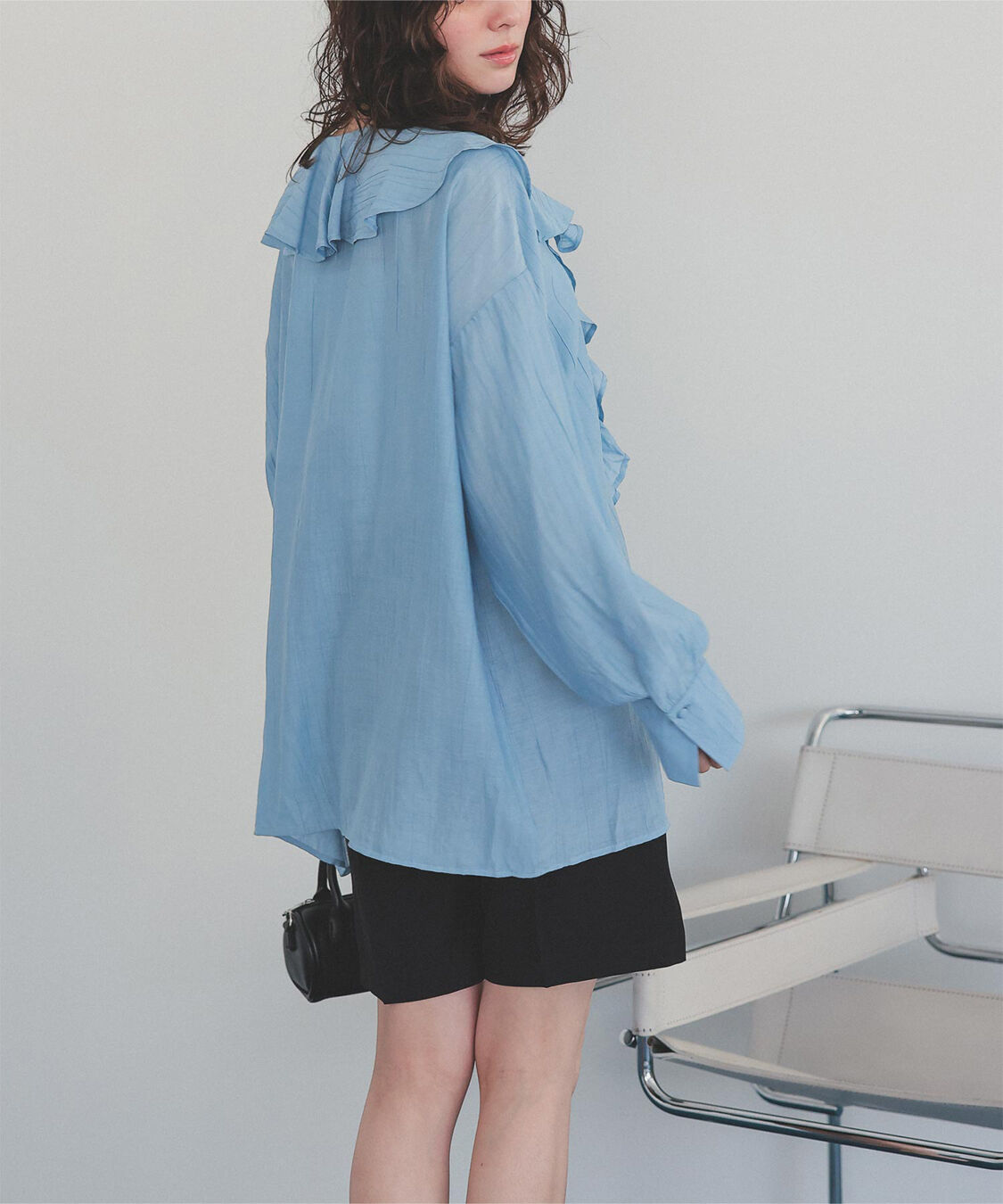 titivate「フリルカラーオーバーブラウス」|シャツ・ブラウス|