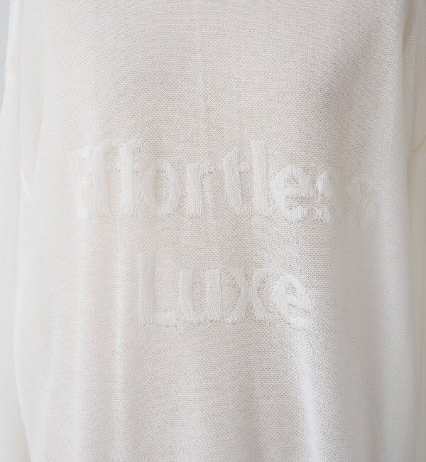  「透かし編みロゴジャガード2WAYプルオーバー」|キャミソール|