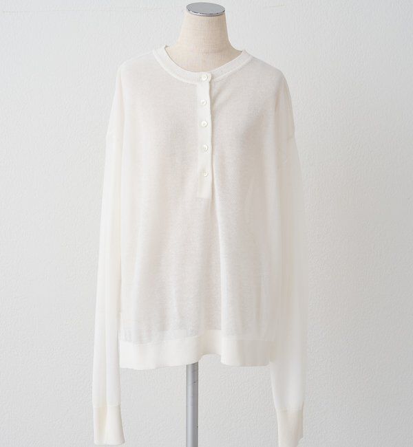  「透かし編みロゴジャガード2WAYプルオーバー」|キャミソール|