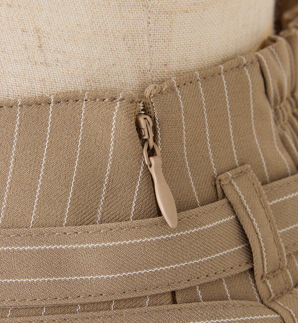  「ダブルベルト付きプリーツミニスカ－ト」|スカート|