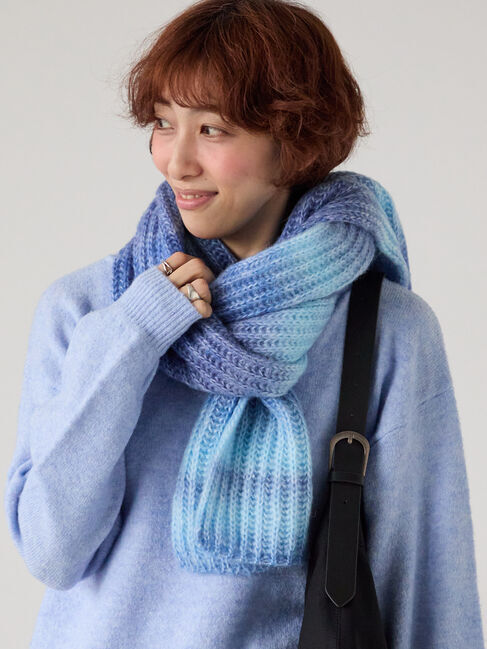 Lugnoncure「グラデーションマフラー」|その他|ブルー
