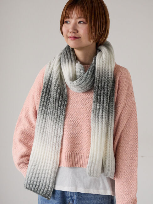 Lugnoncure「グラデーションマフラー」|その他|ブラック