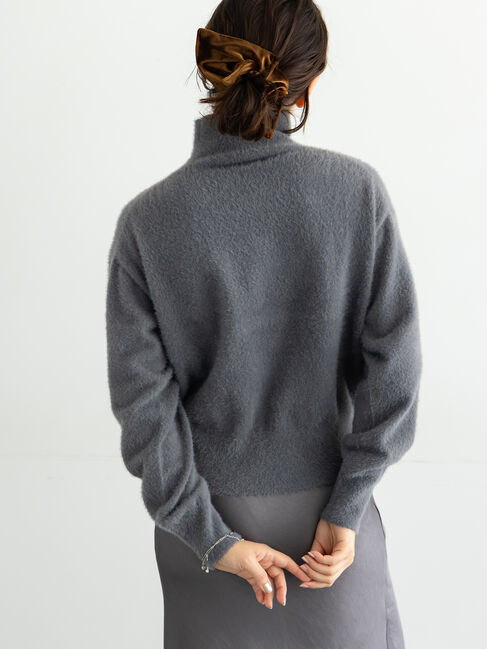 Te chichi「【宮本茉由着用】ハイネックフェザーニット」|ニット・セーター|