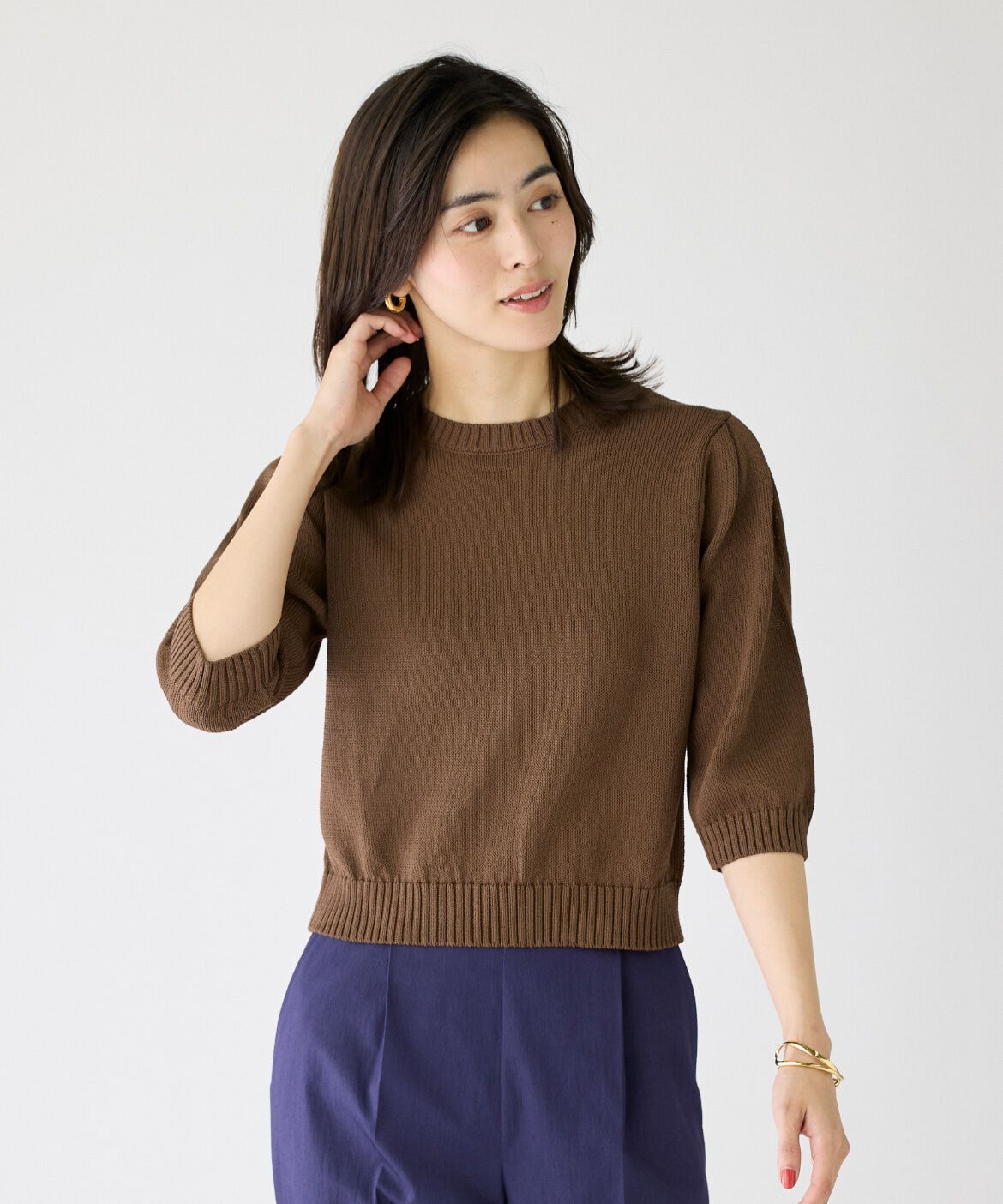 DAY by DAY it&rsquo;s international「5分袖ボリュームニットプルオーバー」|ニット・セーター|