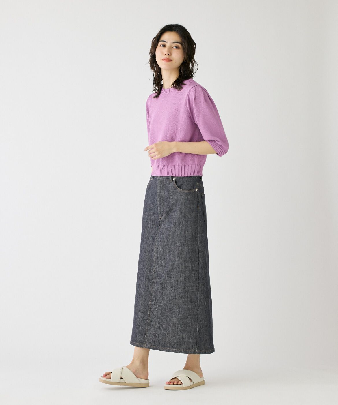 DAY by DAY it&rsquo;s international「5分袖ボリュームニットプルオーバー」|ニット・セーター|