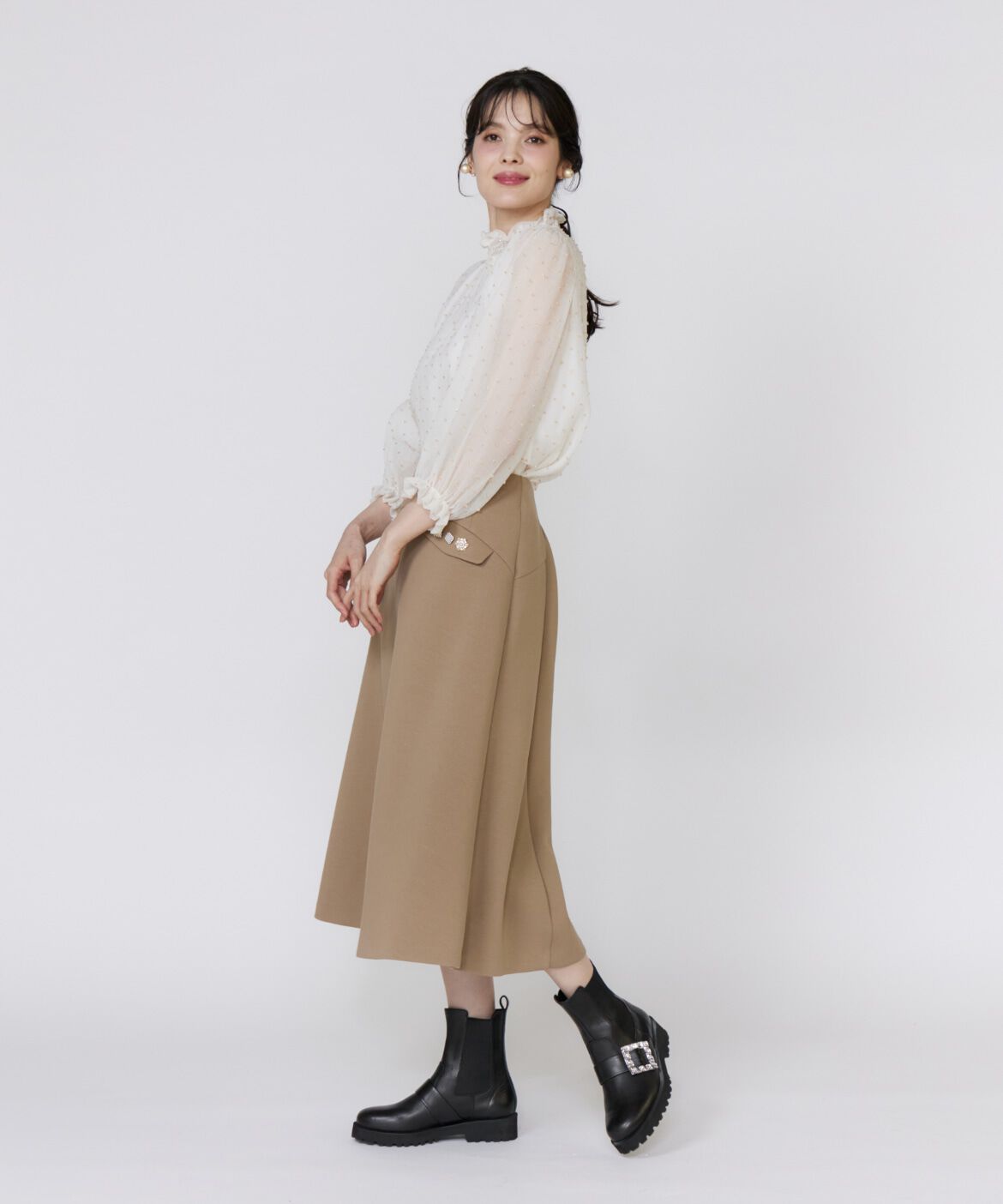 Maglie le cassetto「《美人百花9月号掲載》《ﾌﾗﾝﾄﾞﾙ45周年限定ｺﾚｸｼｮﾝ》ﾋﾞｼﾞ 」|フレア|