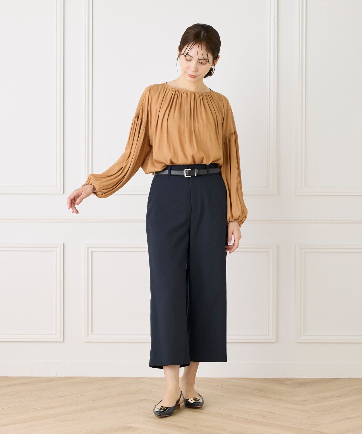 7-IDconcept.「ワイドクロップトパンツ」|その他|