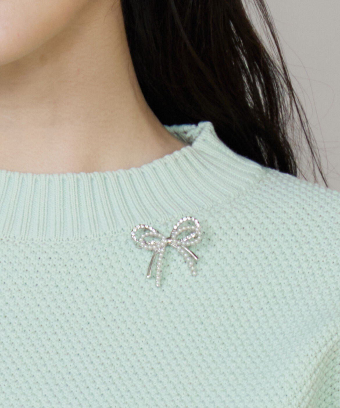 Maglie le cassetto「ダブルリボンブローチ」|ブローチ・コサージュ|