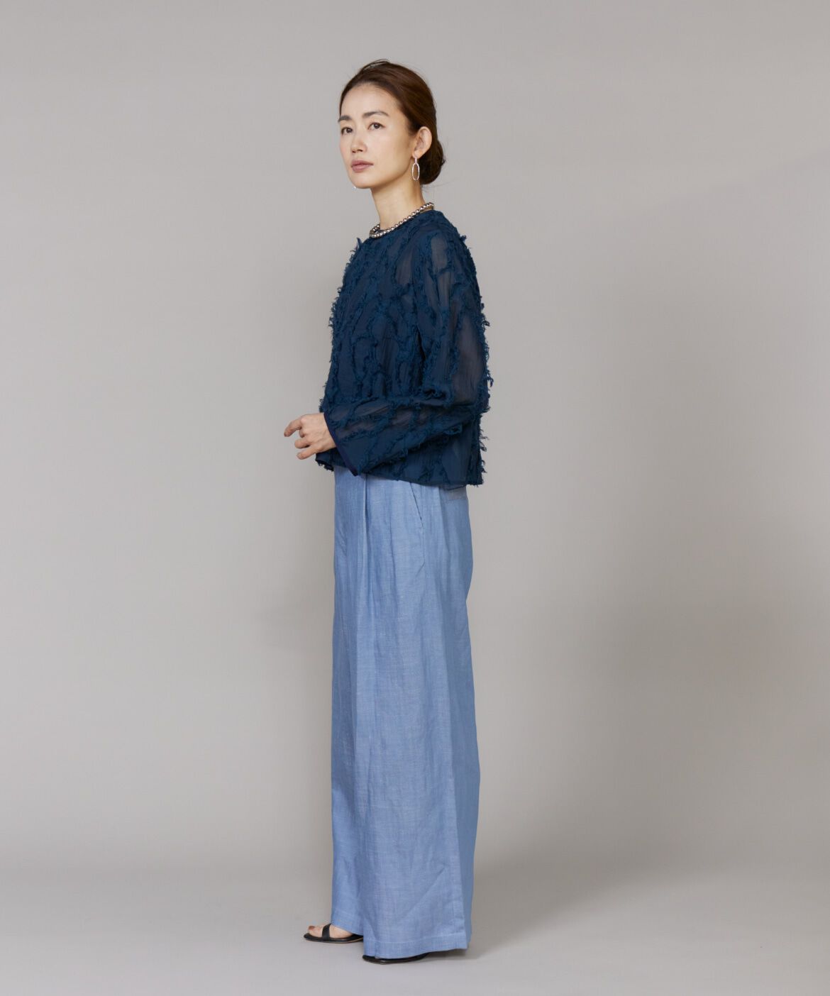 Le Souk「《大きいサイズ》ジャカードブラウス」|シャツ・ブラウス|