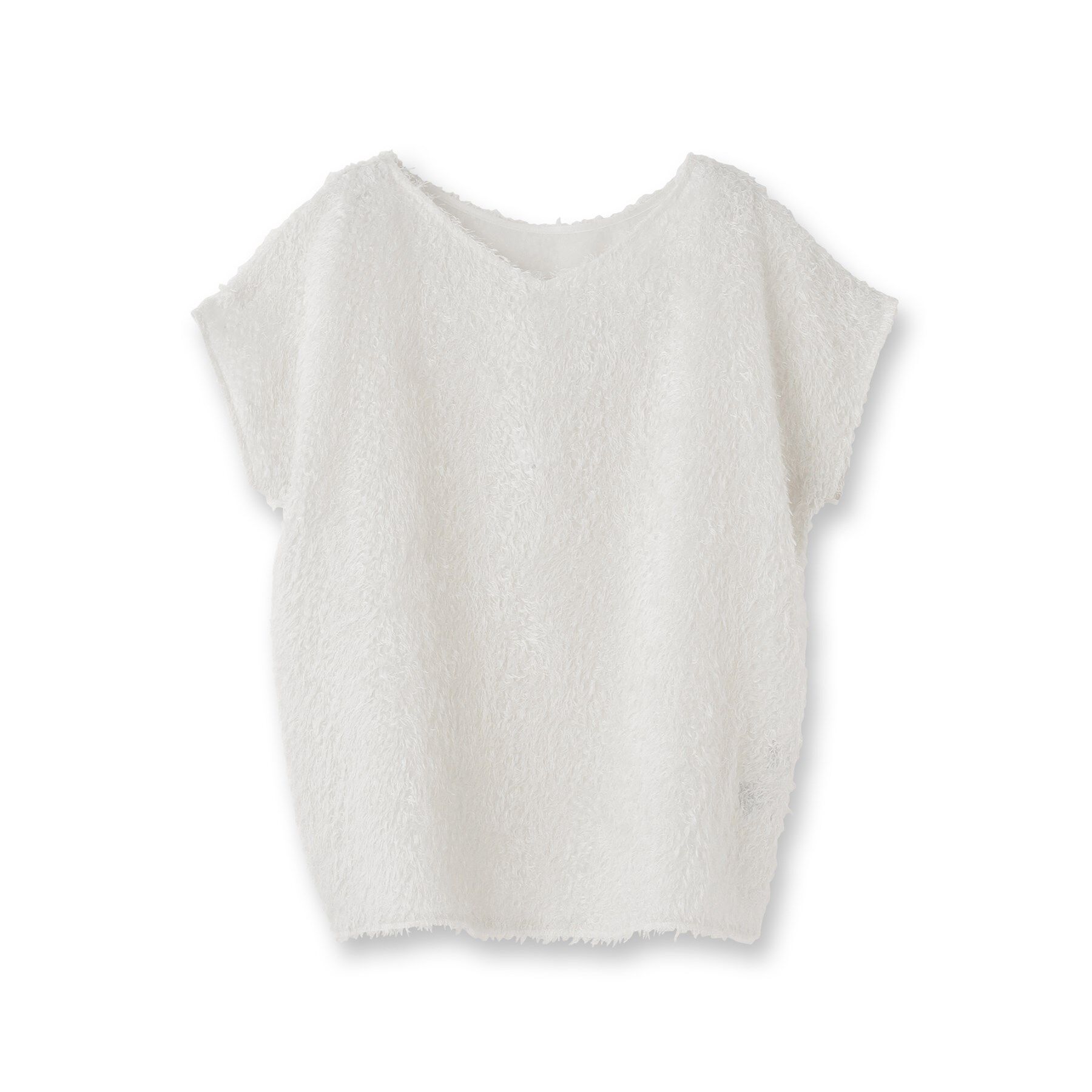 UNTITLED「【セットアップ可/洗える】フェザーフレンチスリーブブラウス」|シャツ・ブラウス|