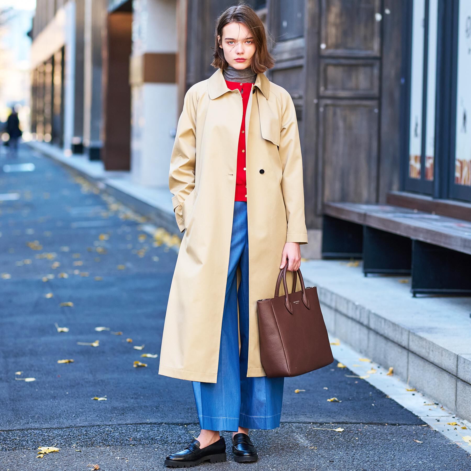 DRESSTERIOR「【上品/美シルエット】ライトトレンチコート」|トレンチコート|