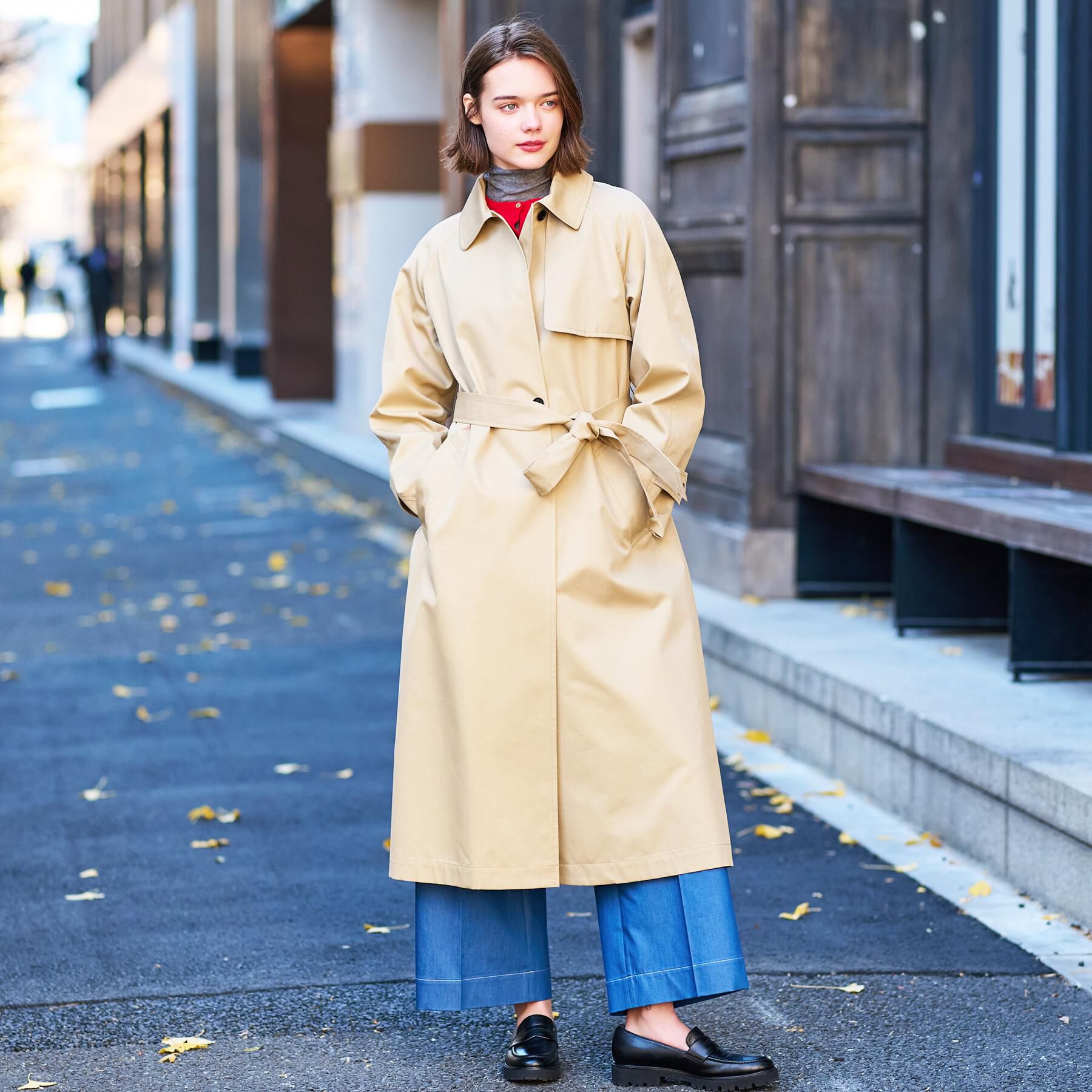 DRESSTERIOR「【上品/美シルエット】ライトトレンチコート」|トレンチコート|