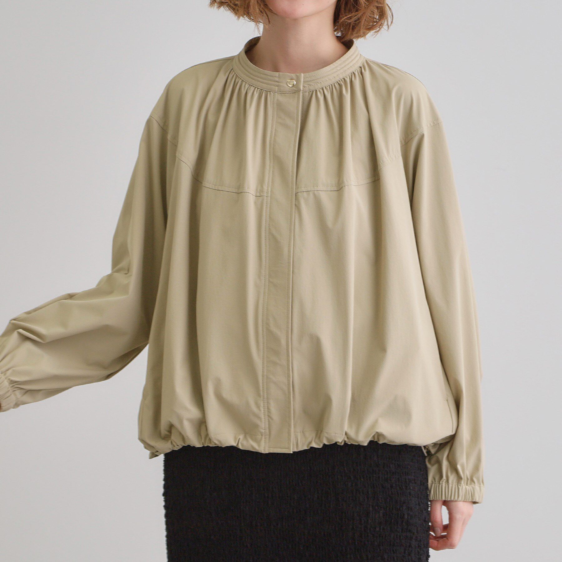 grove「【撥水・洗える】テントラインブルゾン」|ブルゾン・スタジャン|