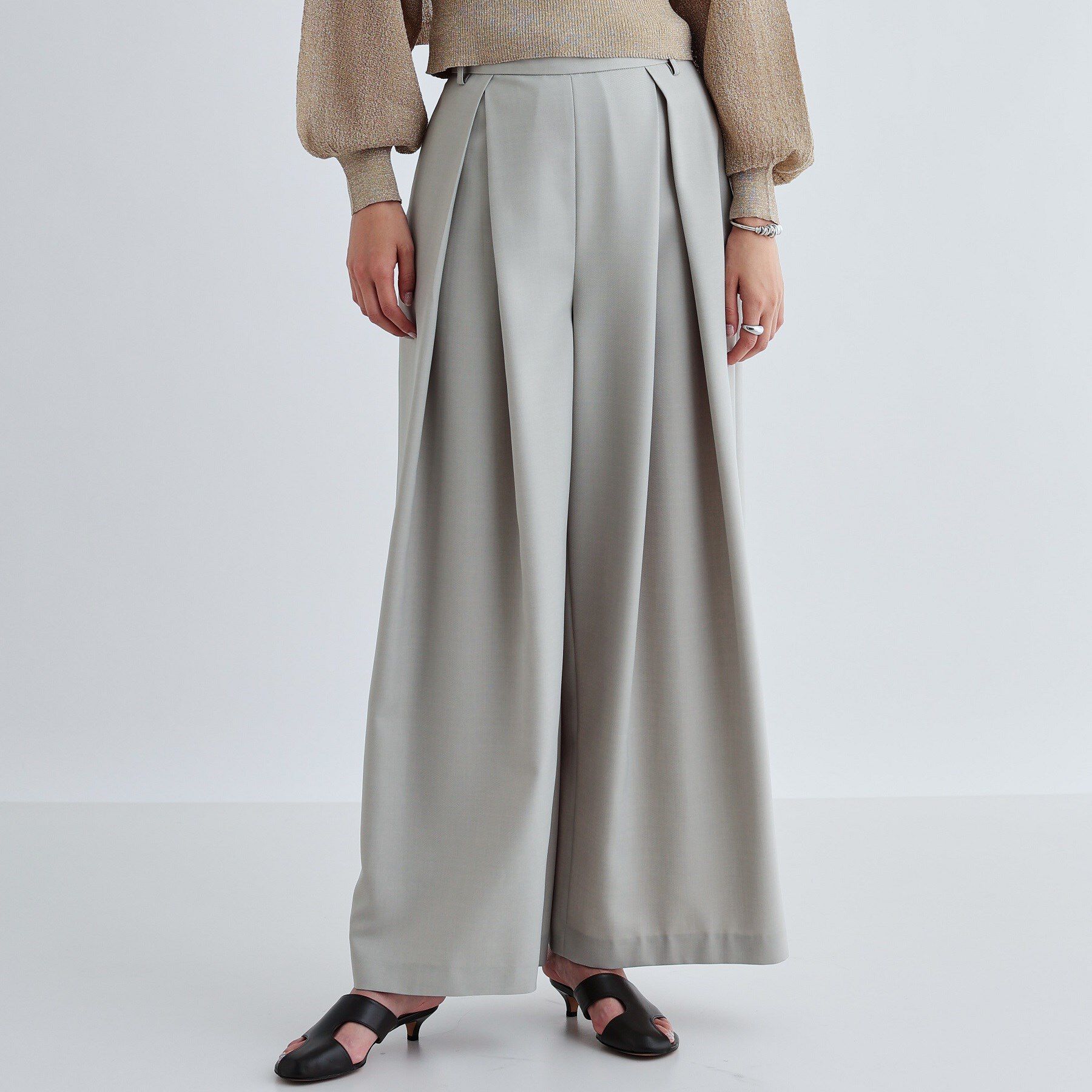 GALLEST「タックワイドパンツ」|その他|