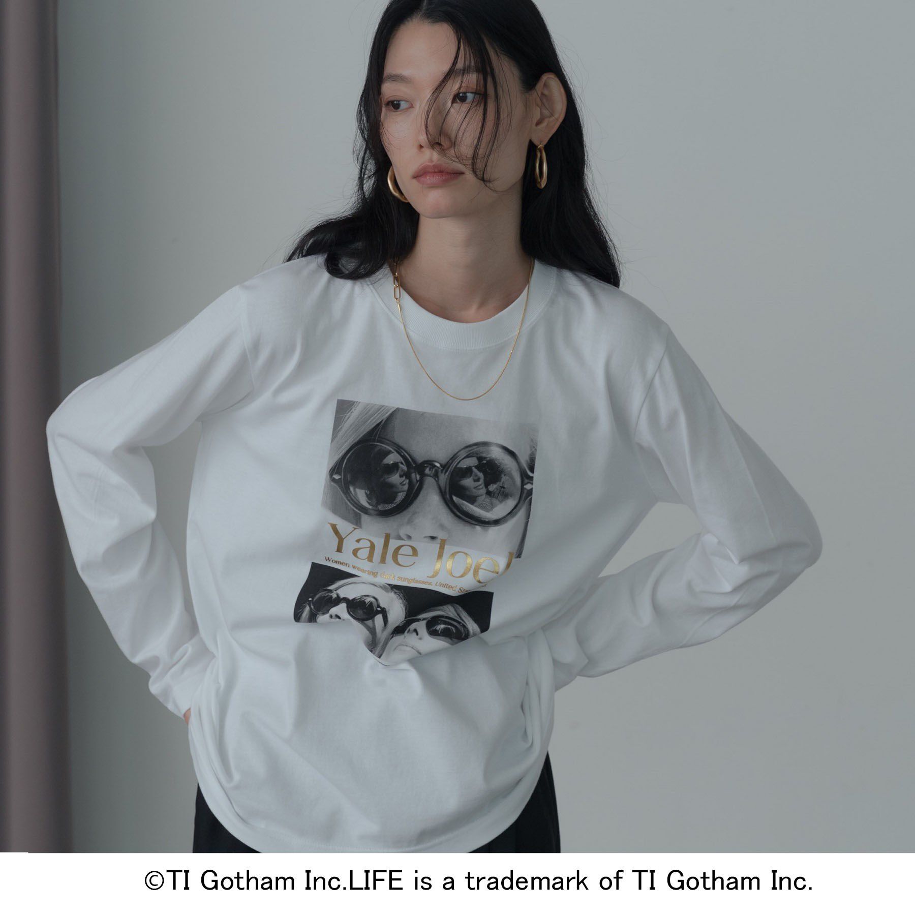 GALLEST「【GOOD ROCK SPEED】LIFE PC／Yale Joel FOIL PRINT LS T」|Tシャツ・カットソー|ホワイト(001)