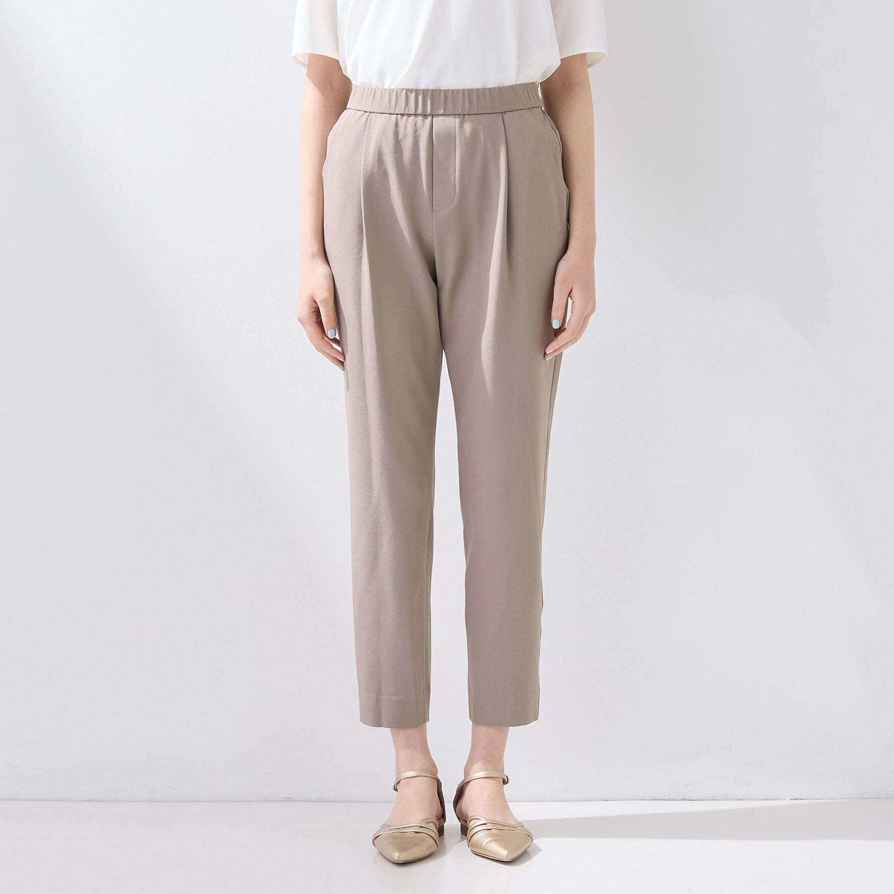 INDIVI「【SETUP可能】エアリーテーパードパンツ」|その他|