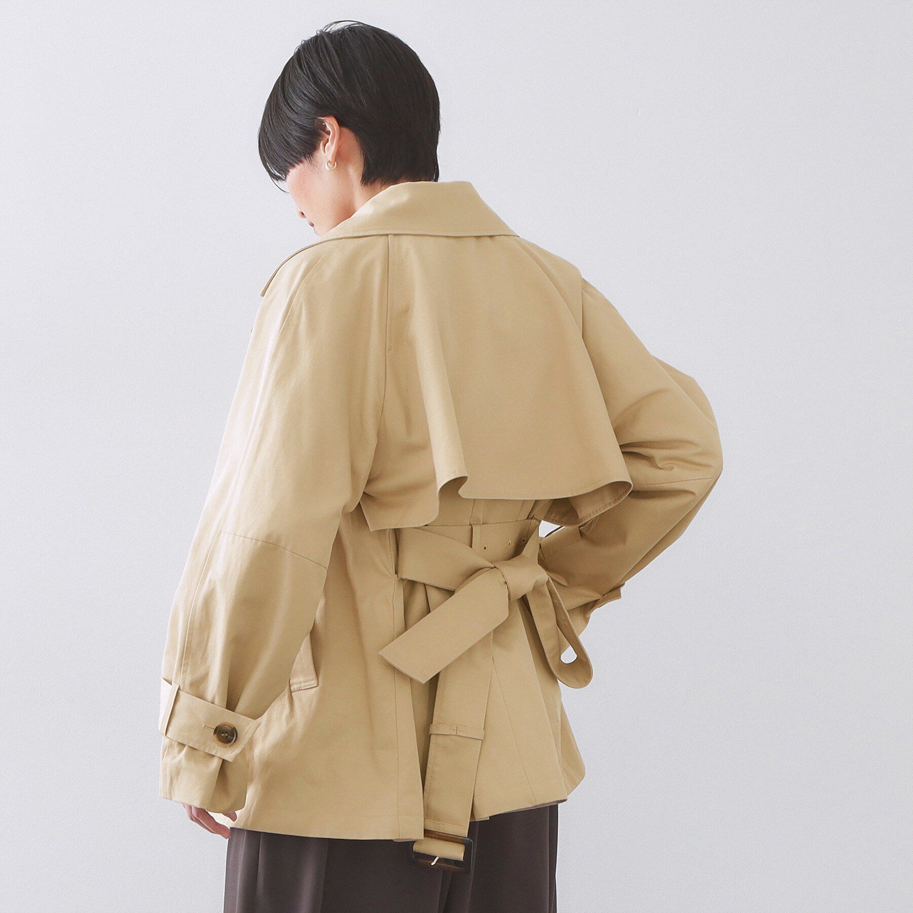 OPAQUE.CLIP「ミドルトレンチコート【洗濯機OK】」|トレンチコート|