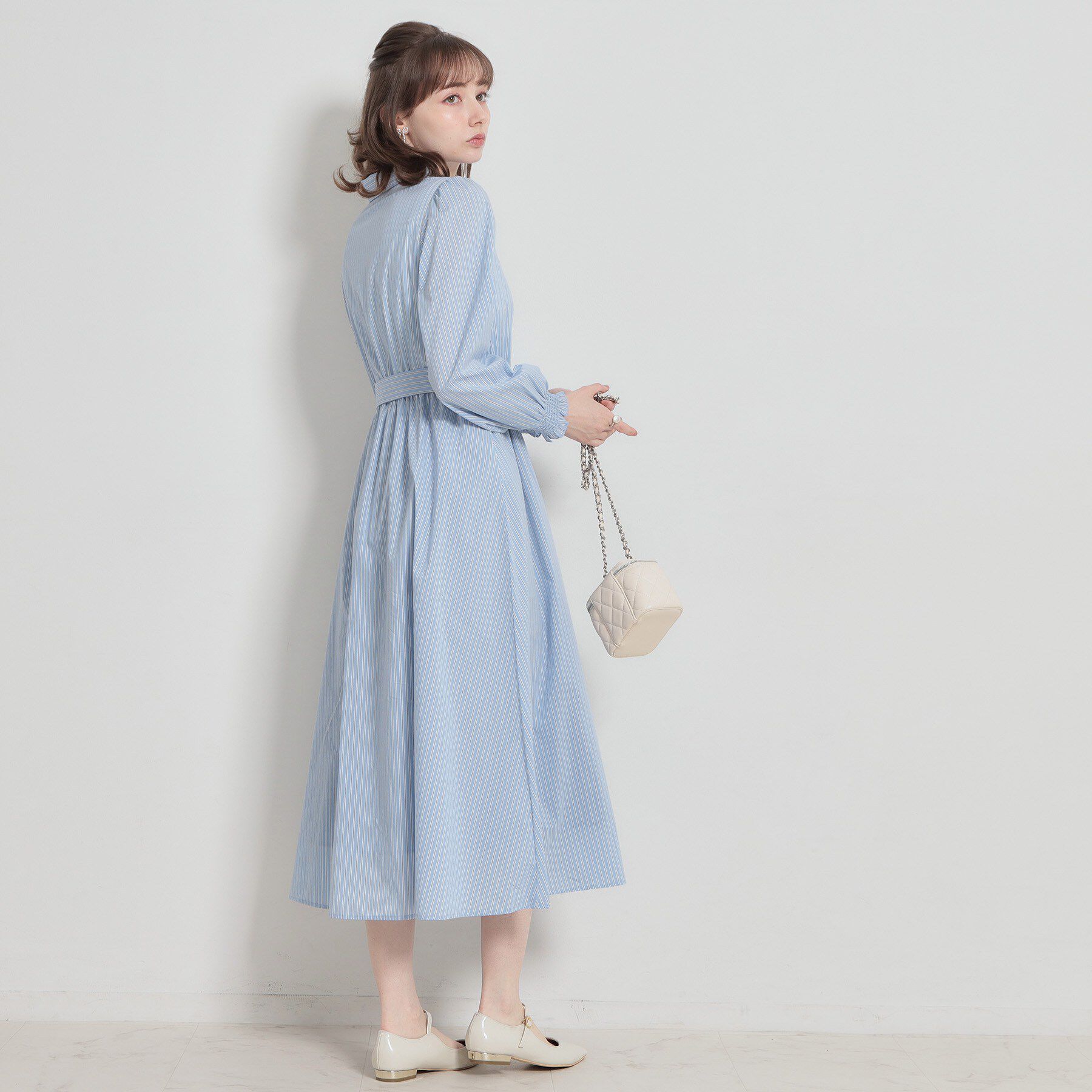 Couture broach「【洗える】ロゴエンブロ シャツワンピース」|ワンピース|