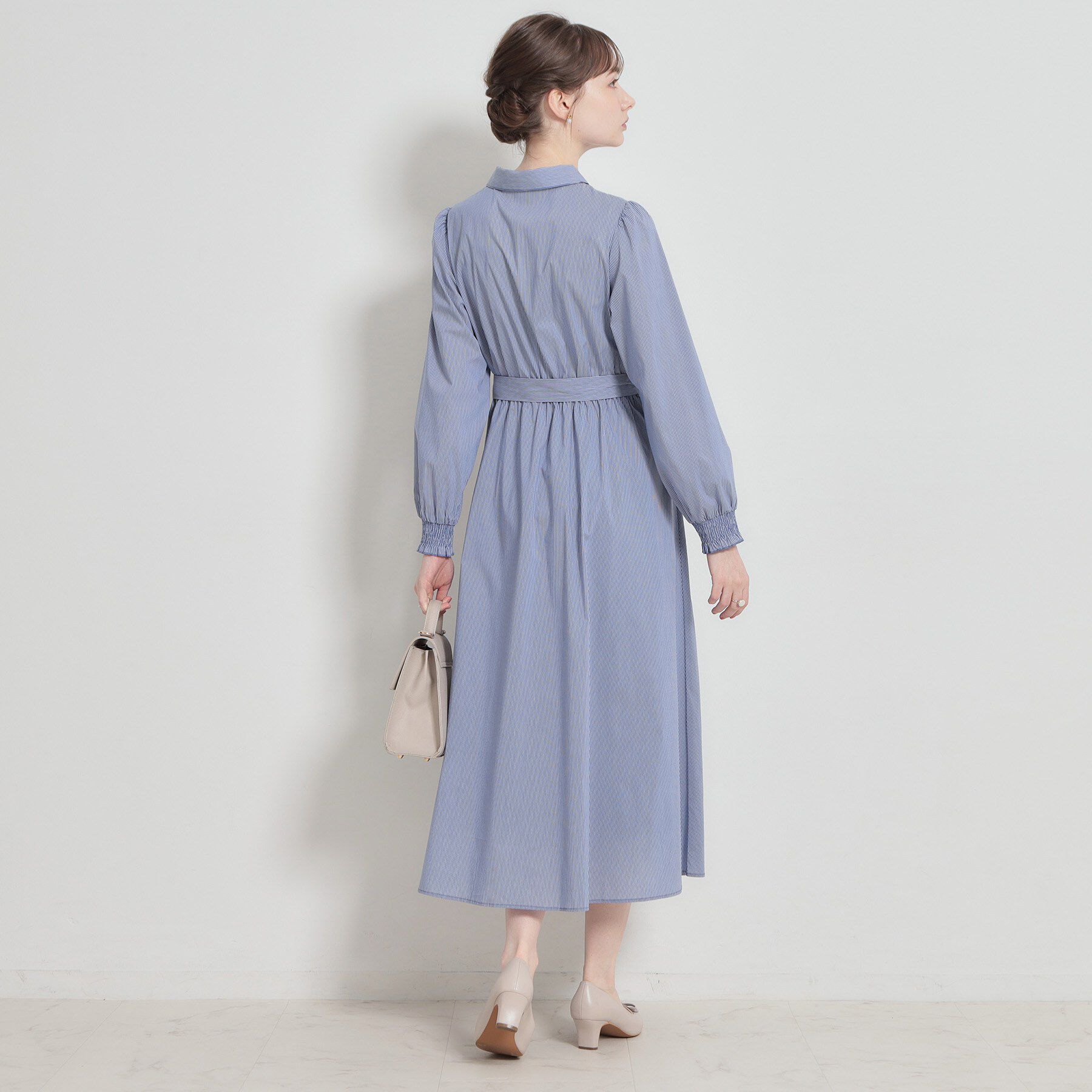 Couture broach「【洗える】ロゴエンブロ シャツワンピース」|ワンピース|