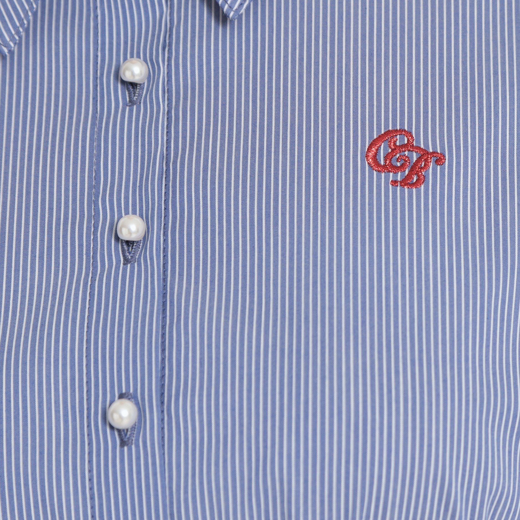 Couture broach「【洗える】ロゴエンブロ シャツワンピース」|ワンピース|