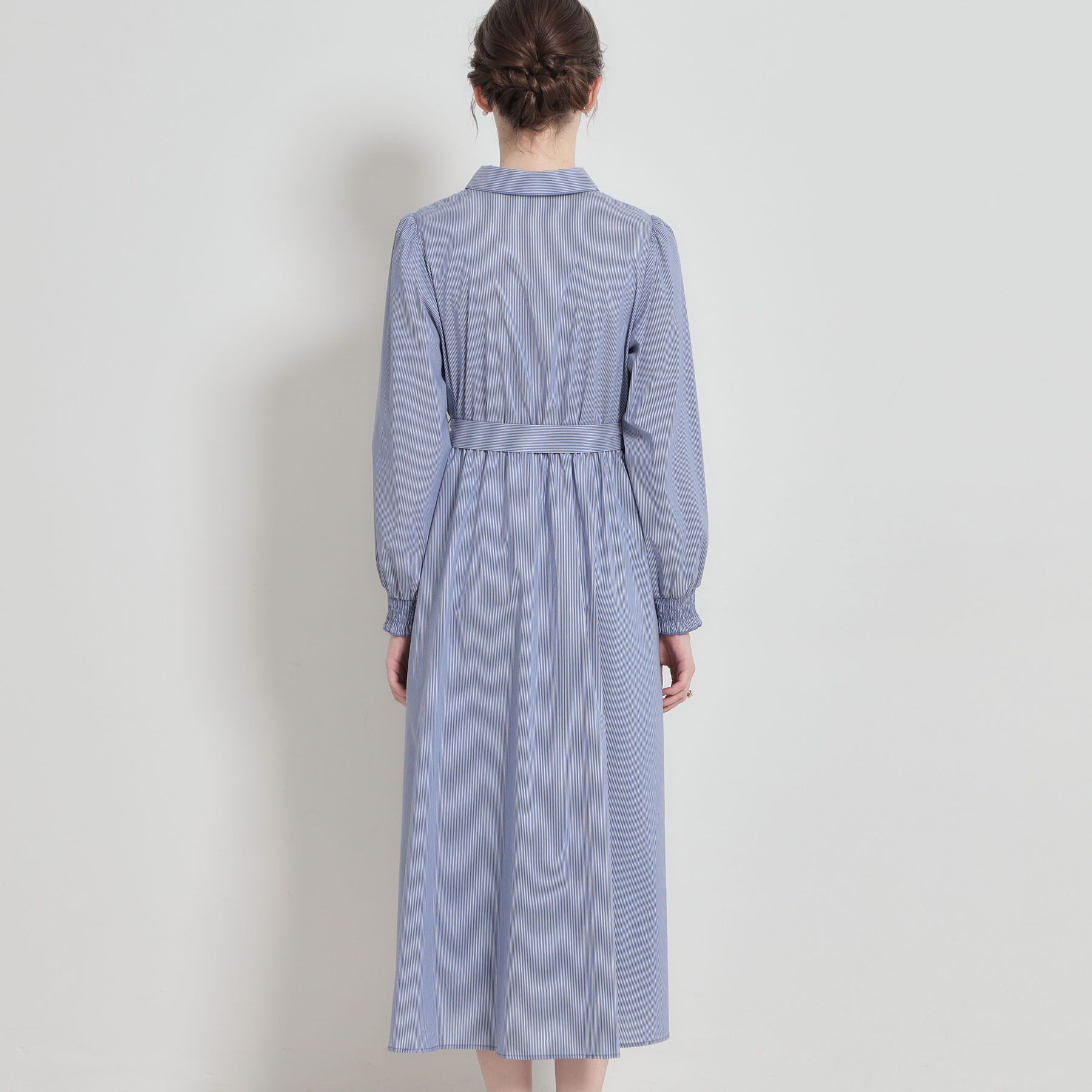 Couture broach「【洗える】ロゴエンブロ シャツワンピース」|ワンピース|