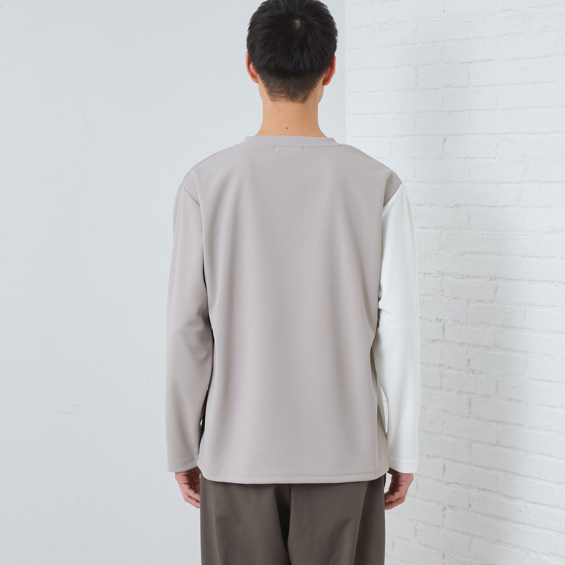 THE SHOP TK「【ちょうどいいカジュアル】パネルブロッキング長袖Tシャツ」|Tシャツ・カットソー|