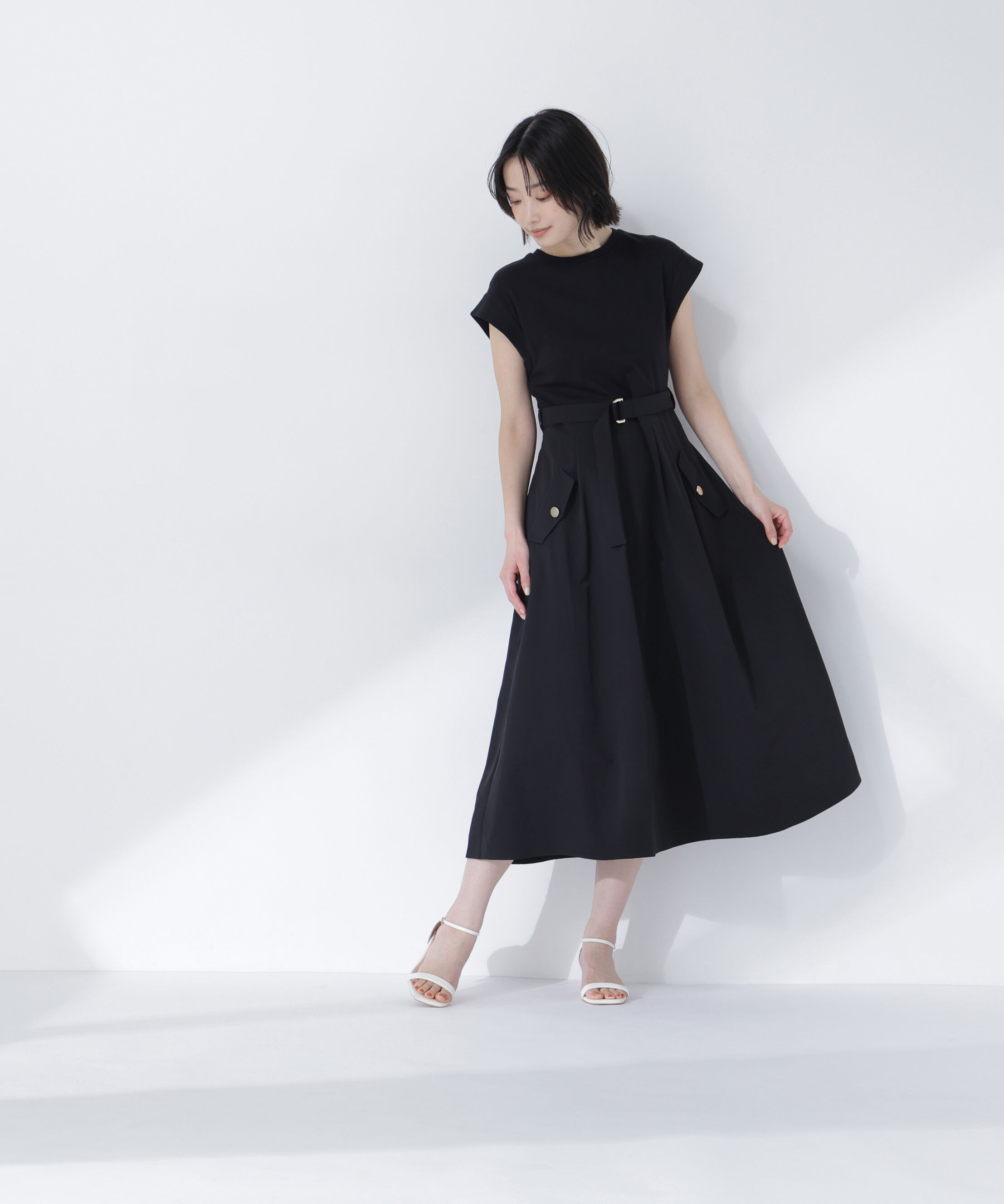  「フレンチスリーブドッキングワンピース」|ワンピース|