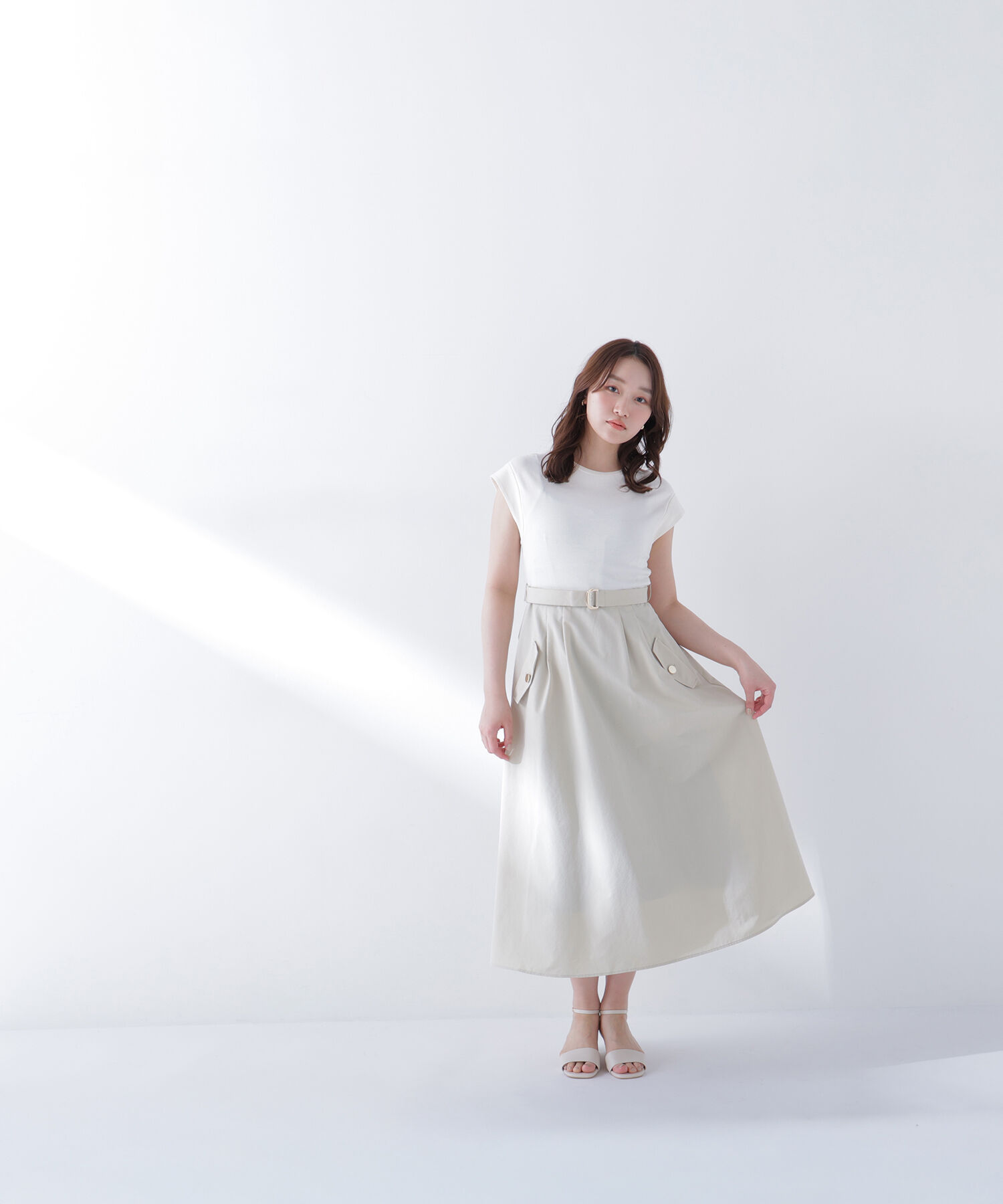  「フレンチスリーブドッキングワンピース」|ワンピース|