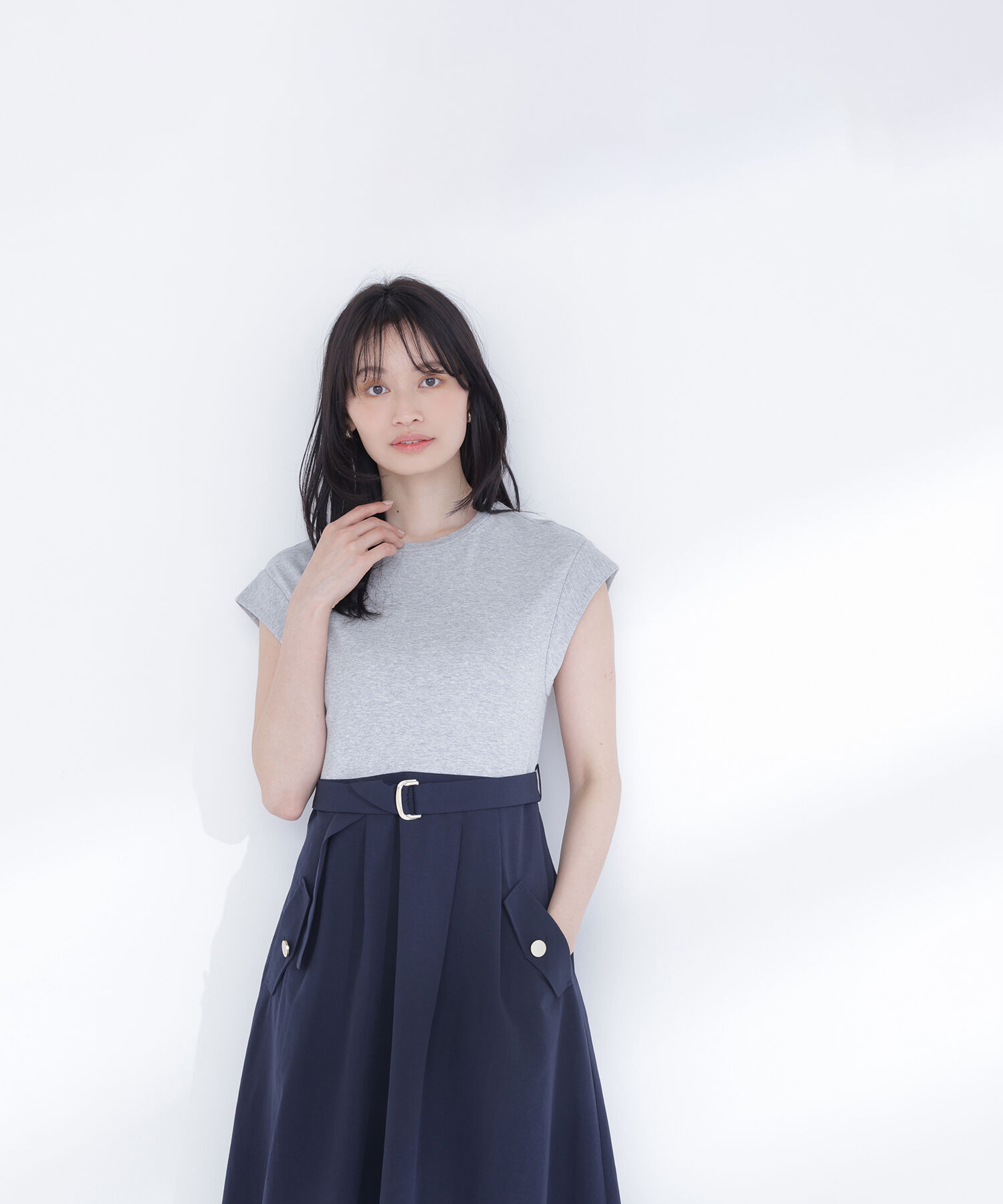  「フレンチスリーブドッキングワンピース」|ワンピース|