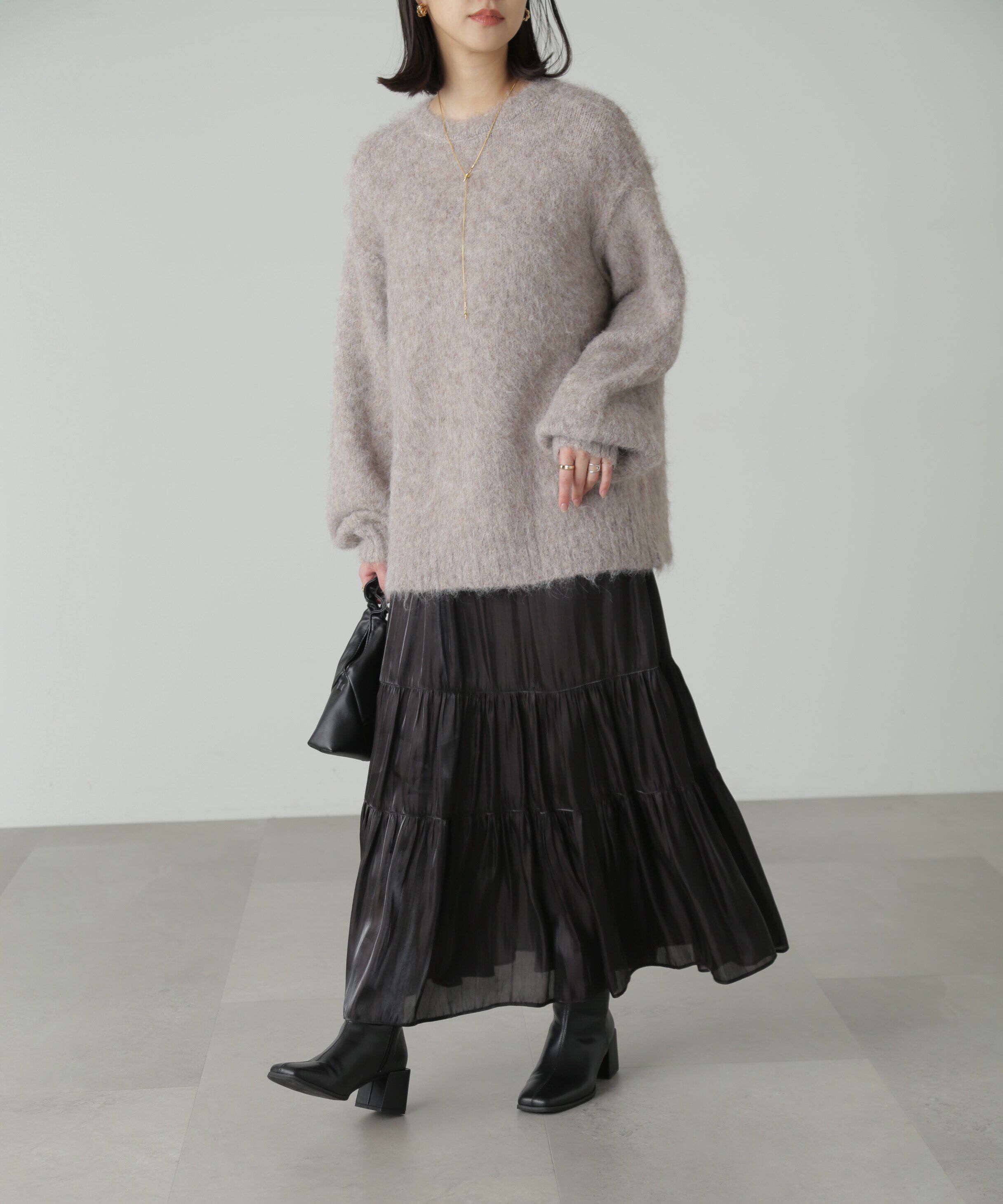  「シャイニーティアードスカート」|スカート|